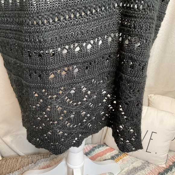 Christopher & Banks Black Open-Front Cardigan PXL - Picture 6 of 8